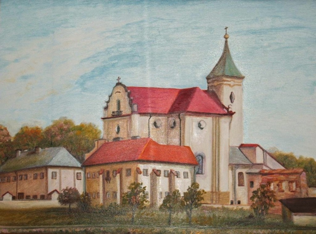 Kościół i klasztor pobenedyktyński ( malowidło współczesne)